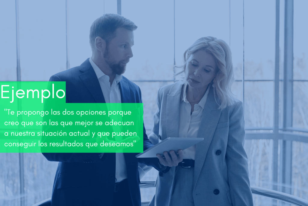 ejemplo de comunicación asertiva en el trabajo